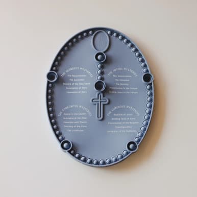 Rosary Popper: Denim Blue